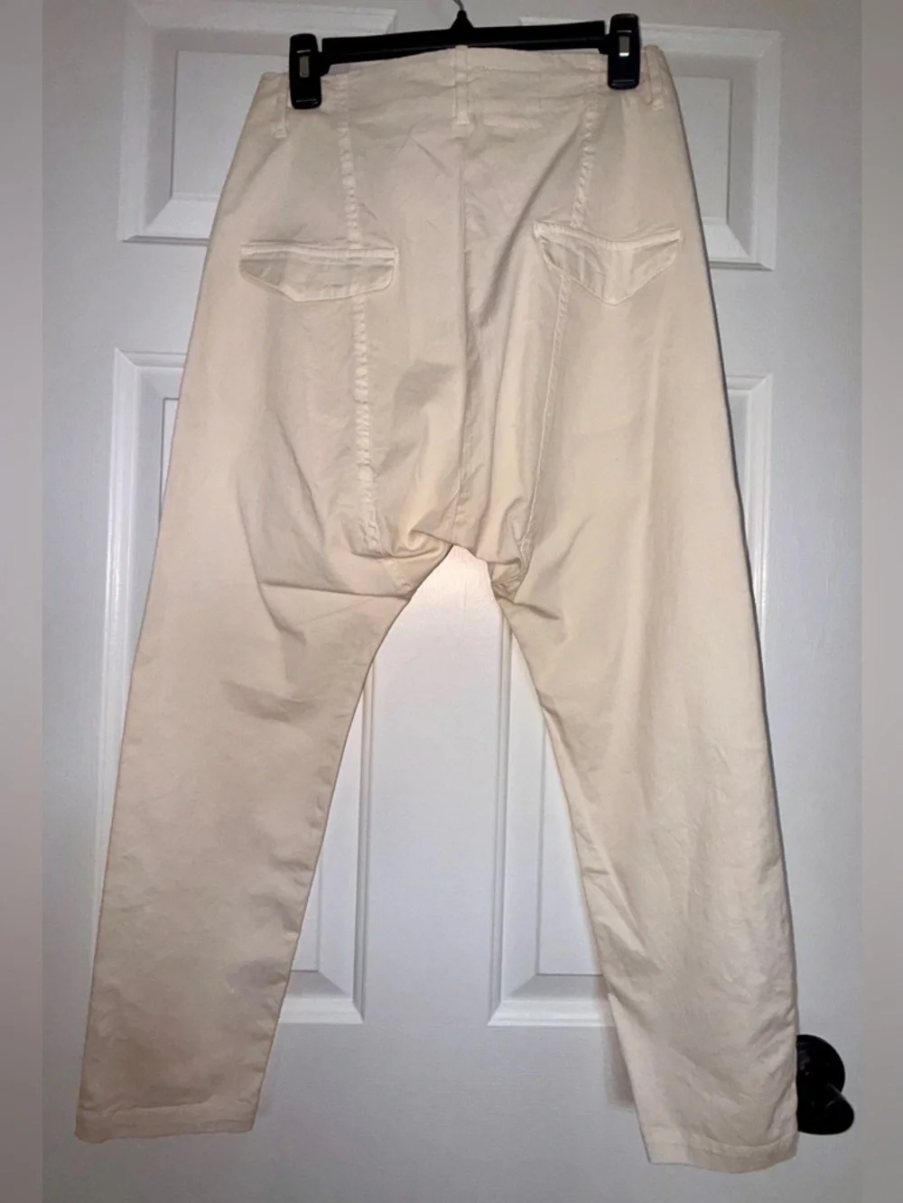 NWT Nili Lotan - Paris Cotton-Blend Twill Trousers - Neutrals Sz 00 /XXS - Picture 4 of 11